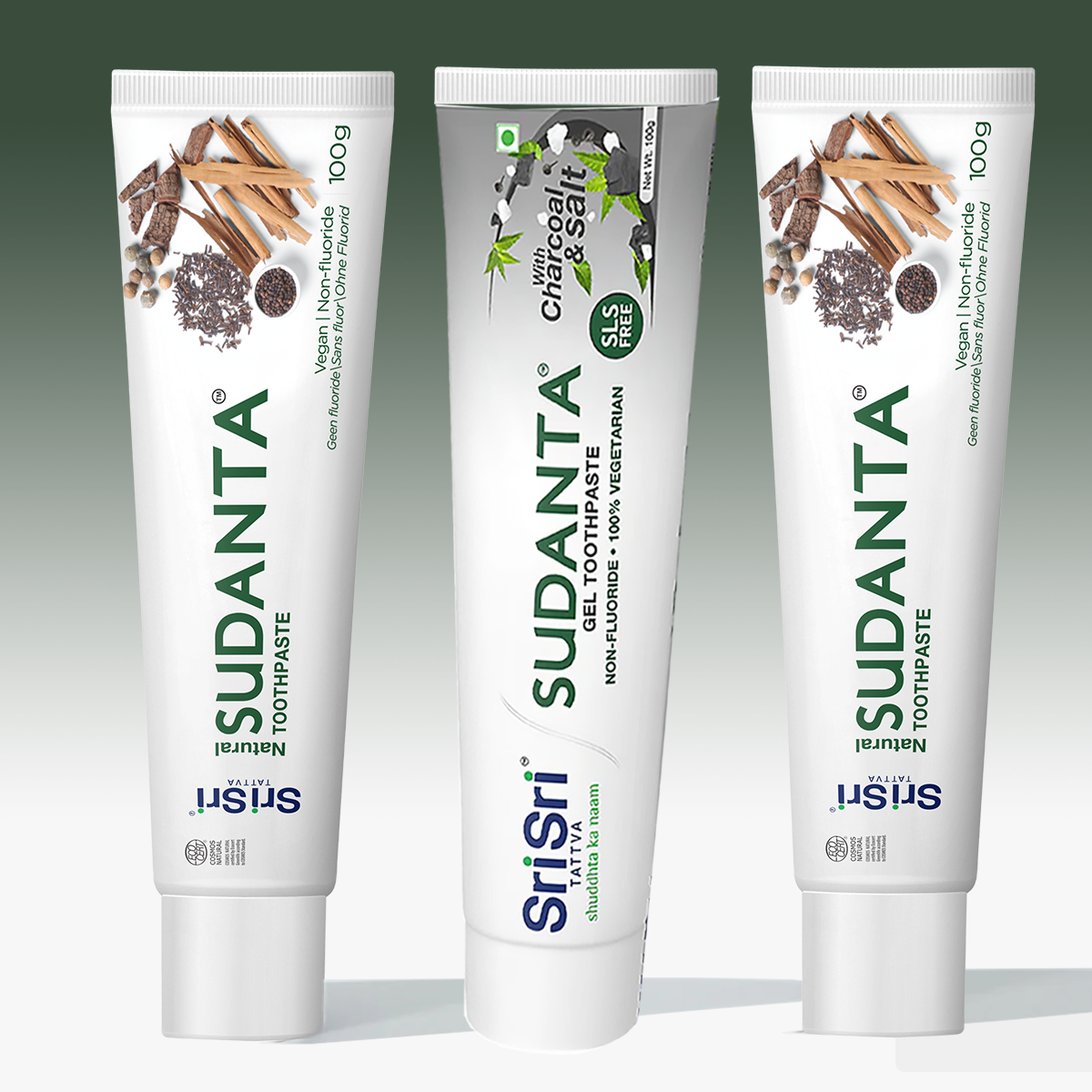 The Three-Tube Trial: 2× Oral Microbiome Balance Sudanta – ECOCERT, 100 g